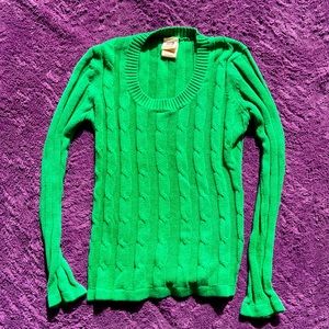 Kelly Green Sweater by Faded Glory Size Sm
